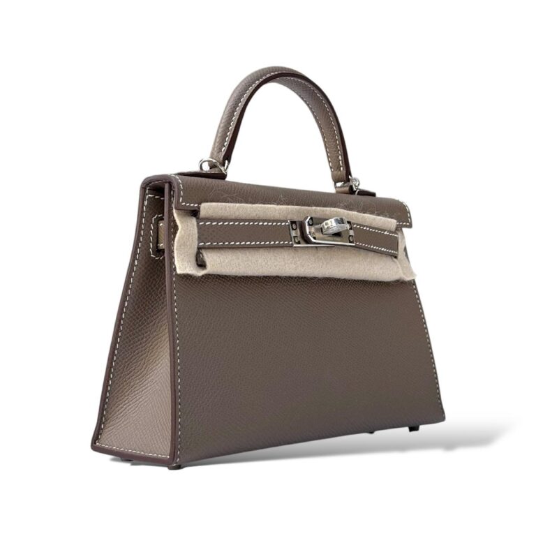 Hermes Kelly Mini Etoupe Epsom PHW – Bild 4