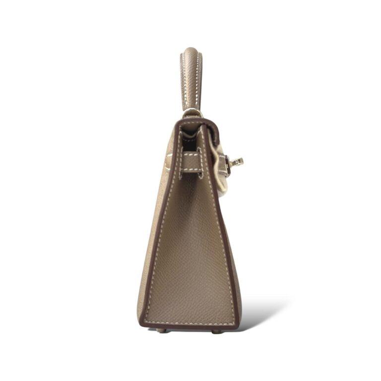Hermes Kelly Mini Etoupe Epsom PHW – Bild 3