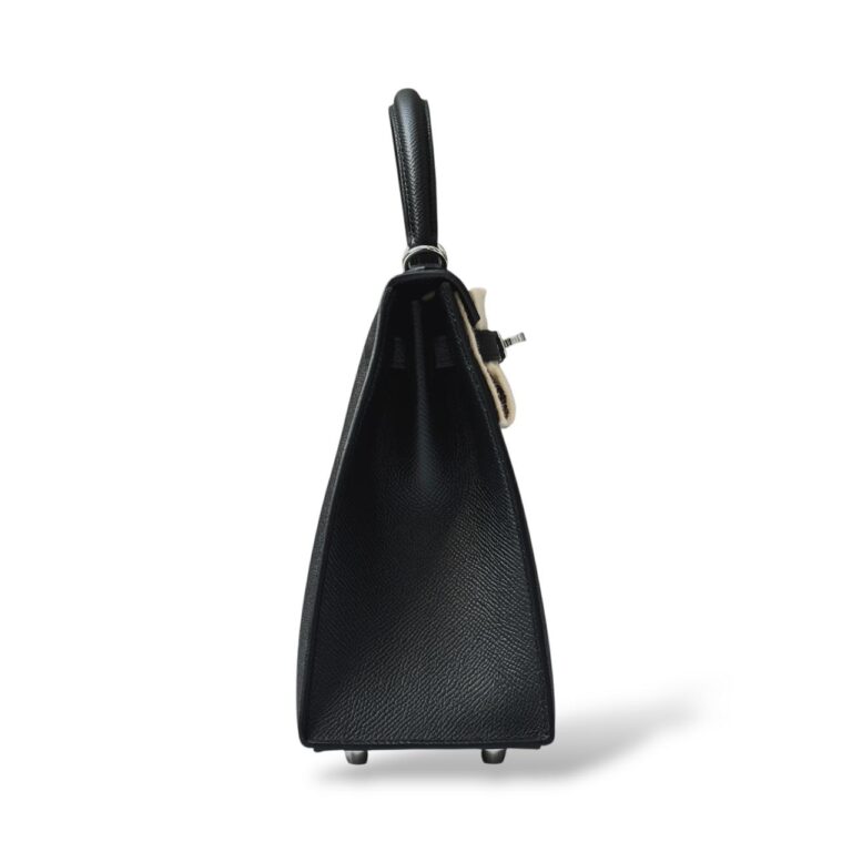 Hermès Kelly 25 Schwarz Epsom PHW – Bild 4