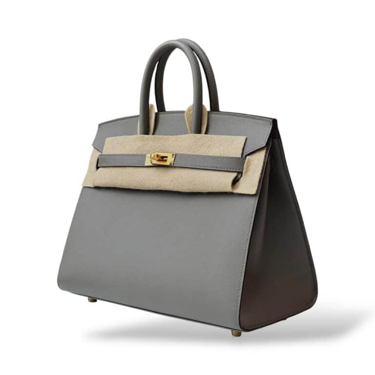 Hermes Birkin 25 Gris Meyer Veau Madame GHW – Bild 2